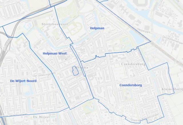 Betaald parkeren zone indeling