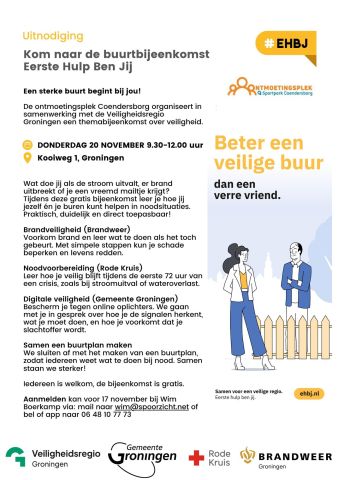 Uitnodiging buurtbijeenkomst Coendersborg